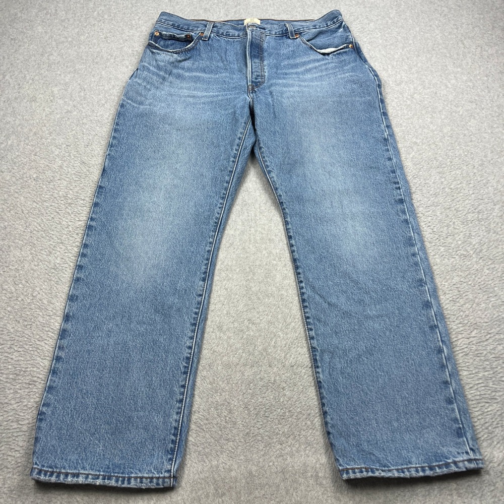 Levi's 501 90s Premium Jeans Mens 34x30* Blue Medium Wash Straight Leg Denim Tab
